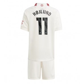 Manchester United Rasmus Hojlund #11 Rezervni Dres za Dječji 2023-24 Kratak Rukavima (+ kratke hlače)